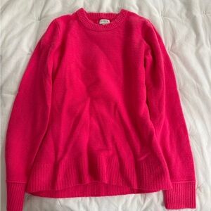 JCrew Pink Cashmere Sweater